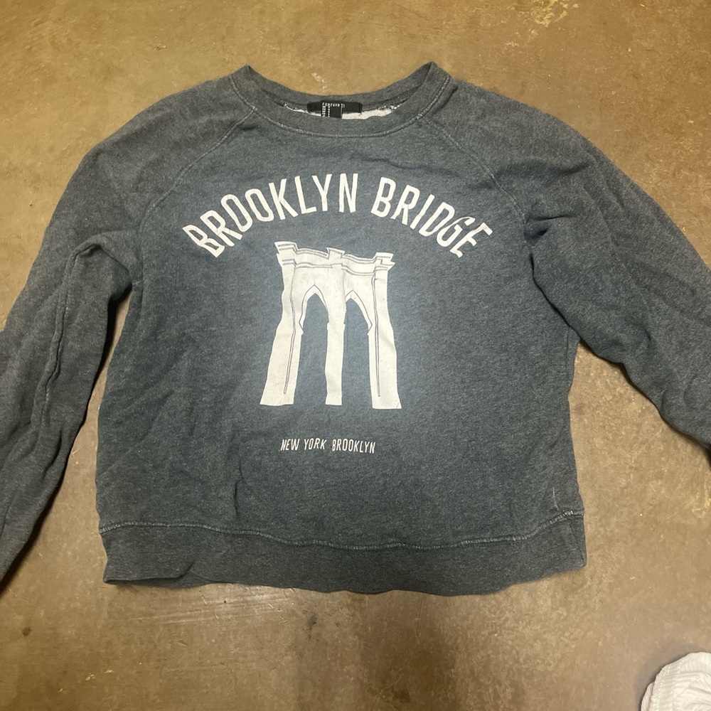Forever 21 Brooklyn Bridge Graphic Sweater